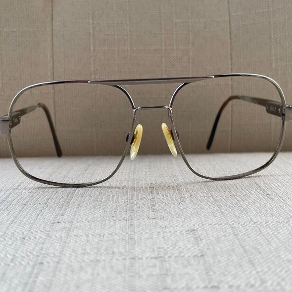 Vintage Glasses Frame Safilo Men Eyeglasses Silver Tone Frame - Picture 11 of 12